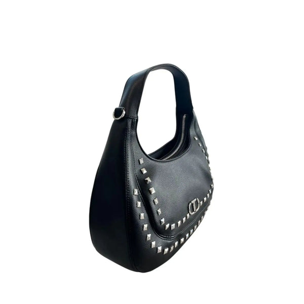 Twinset - Black PU Women Shoulder Bag