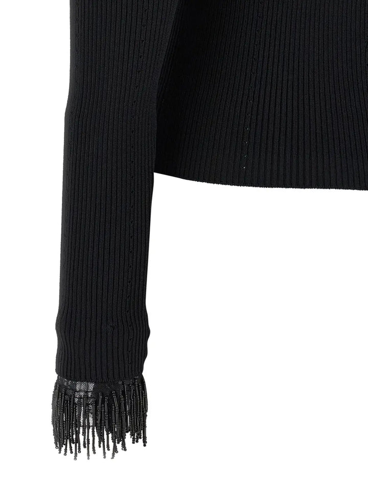 Twinset Black Viscose Cardigan