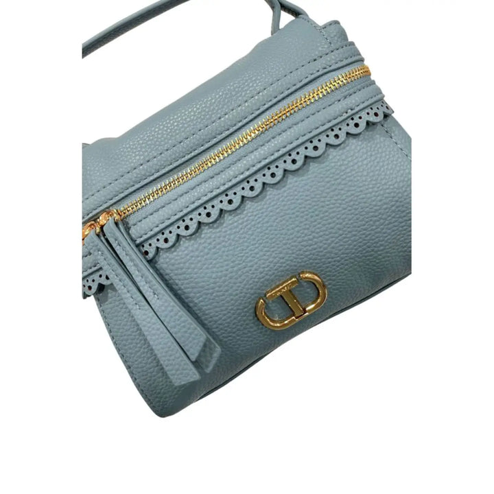 Twinset Blue Pu Women Handbag
