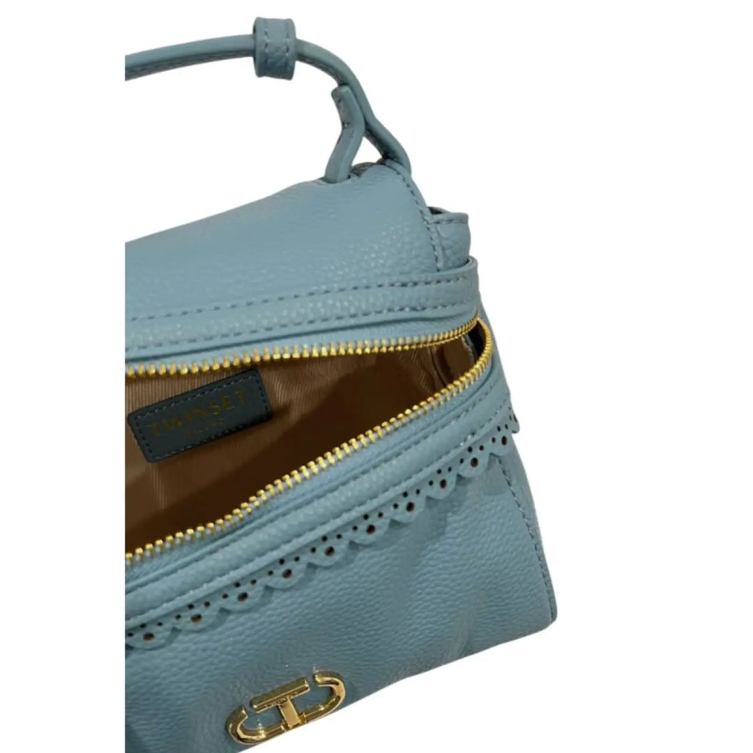 Twinset Blue Pu Women Handbag