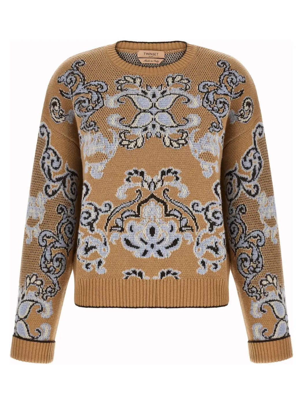 Twinset Brown Wool Cardigan