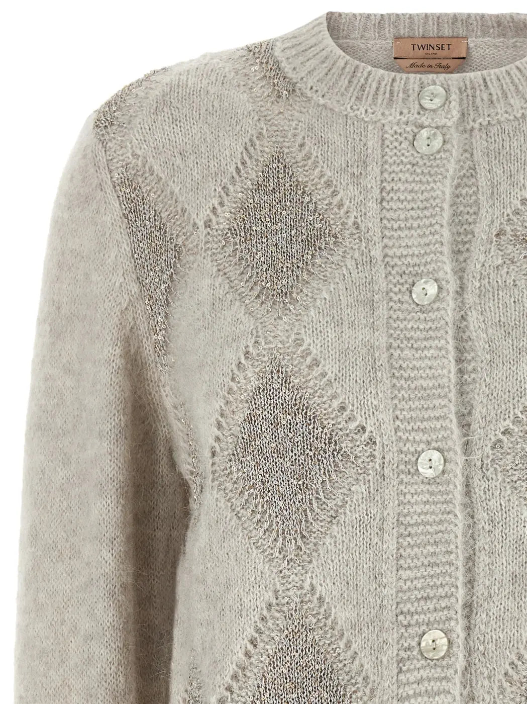 Twinset Gray Polyamide Cardigan