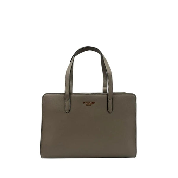 Twinset - Grey PU Women Shoulder Bag