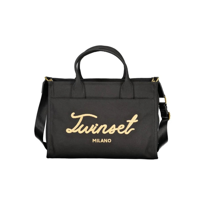 Twinset Nero Cotton Women Tote