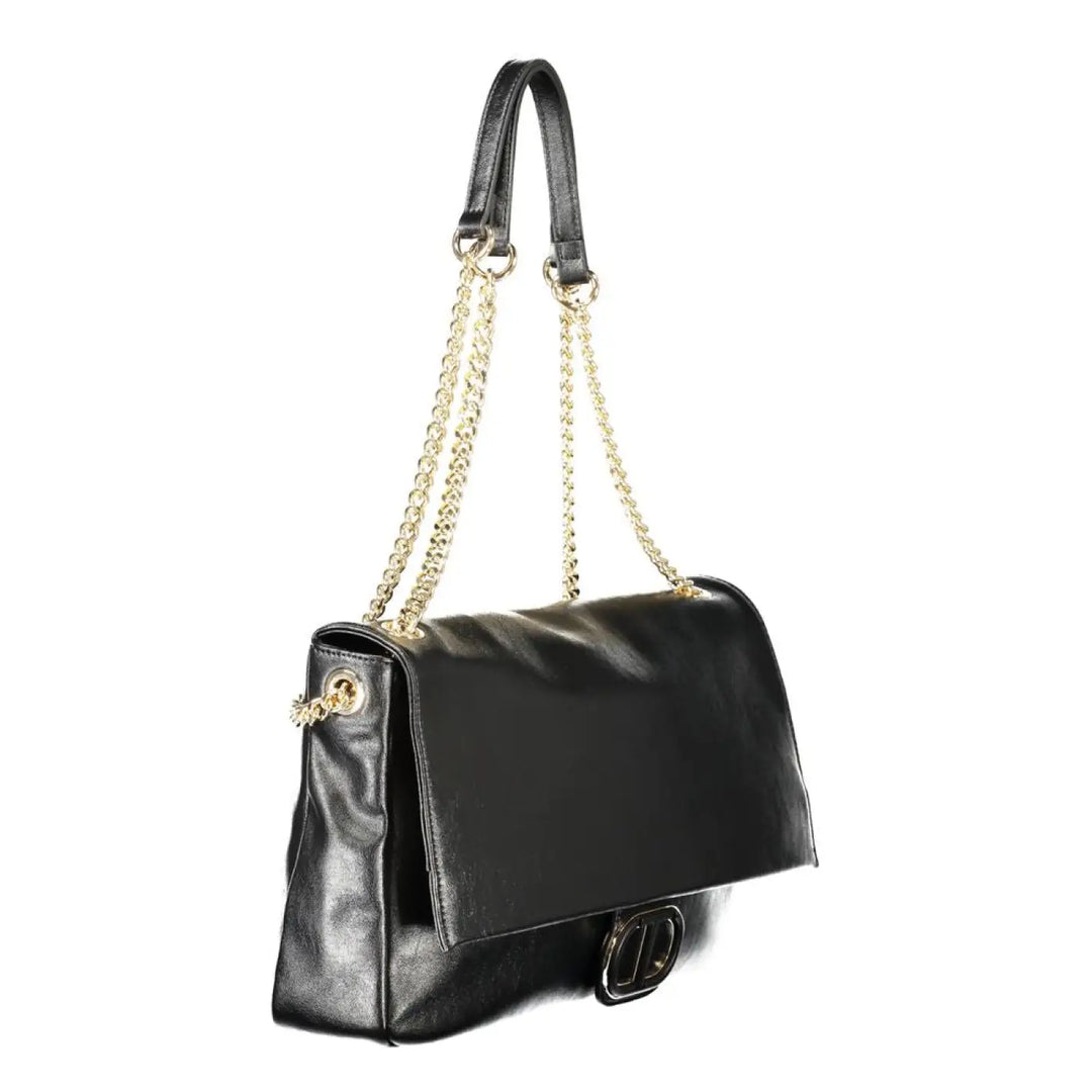 Twinset - Nero Poliuretano Woman Shoulder Bag