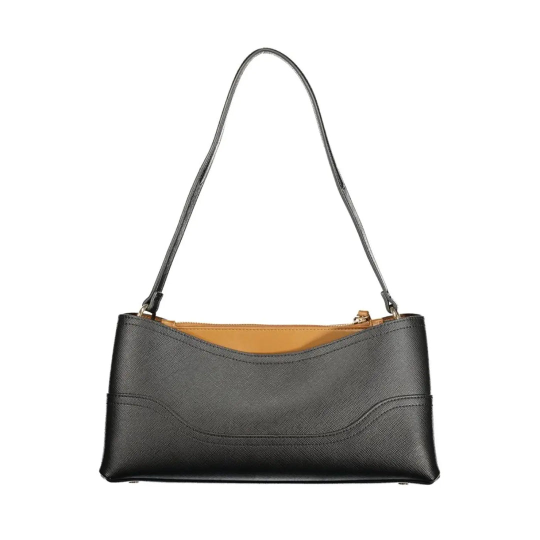 Twinset Nero Polyurethane Women Bag with Compartments and Central Pocket