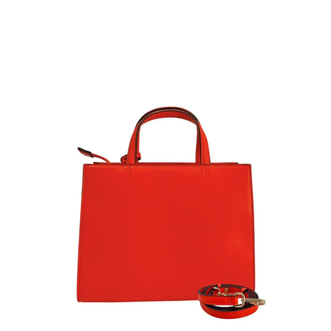 Twinset Orange Faux Leather Women Handbag