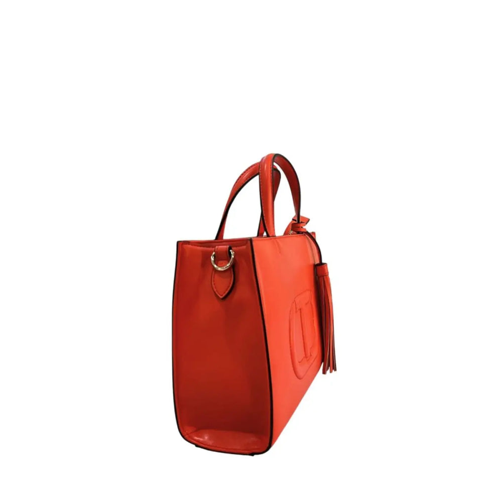 Twinset - Orange Faux Leather Women Handbag