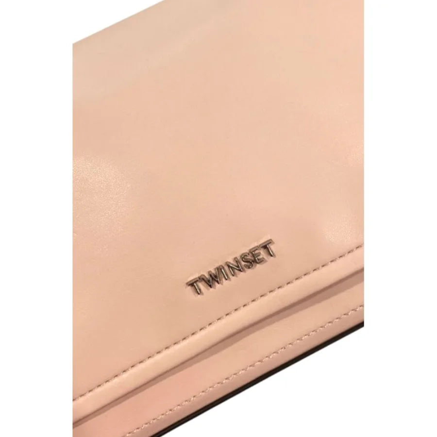 Twinset Pink Polyurethane Women Shoulder Bag