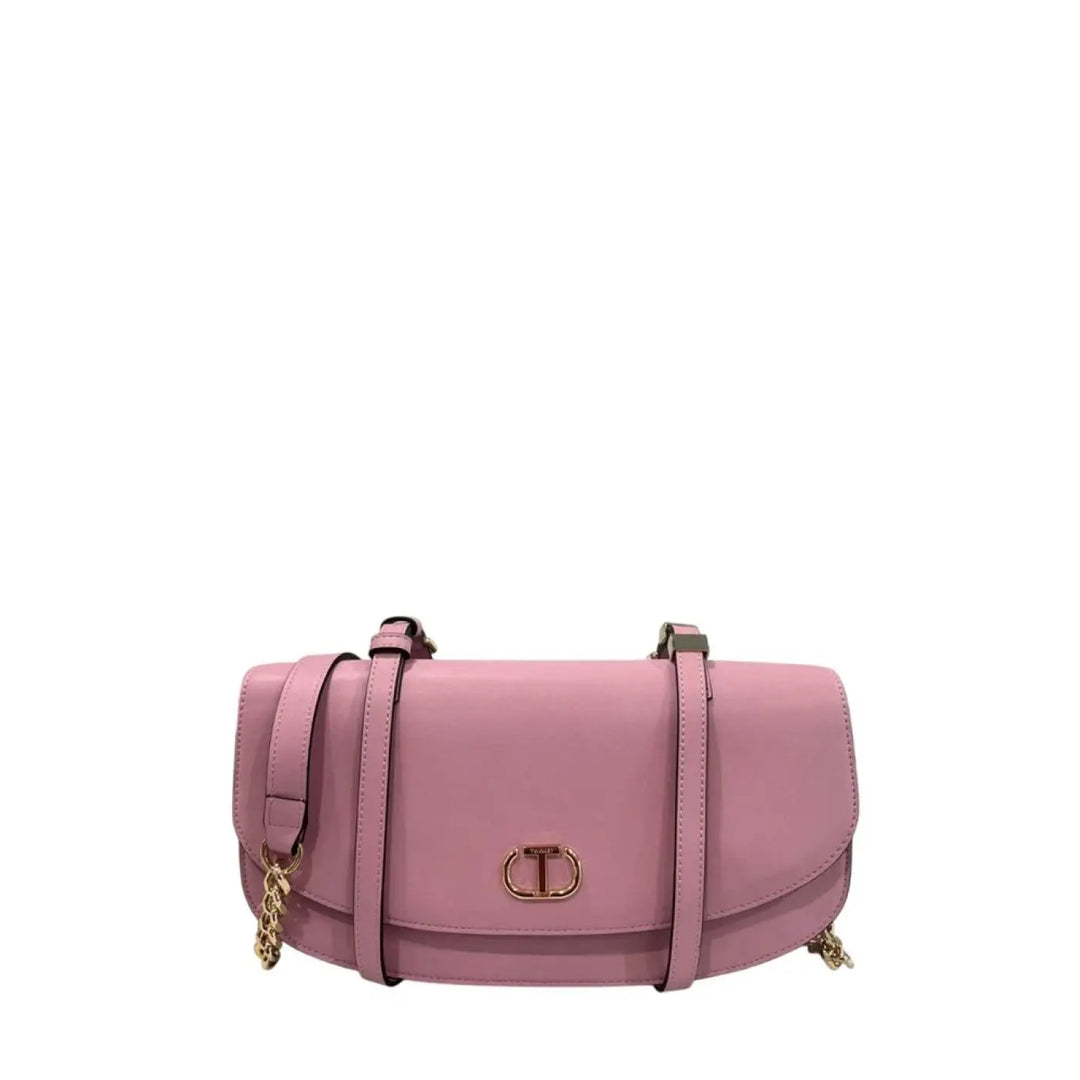 Twinset Pink Pu Women Shoulder Bag