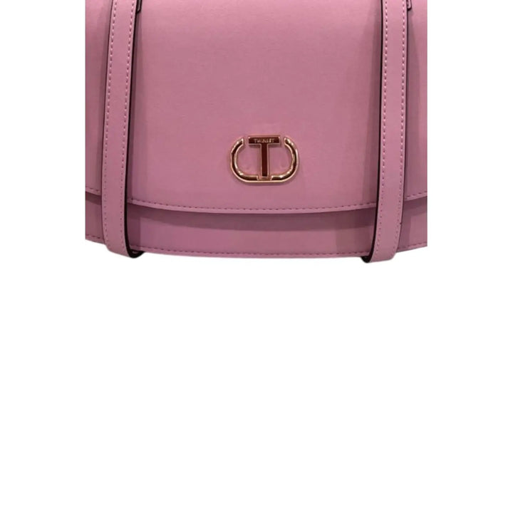 Twinset Pink Pu Women Shoulder Bag