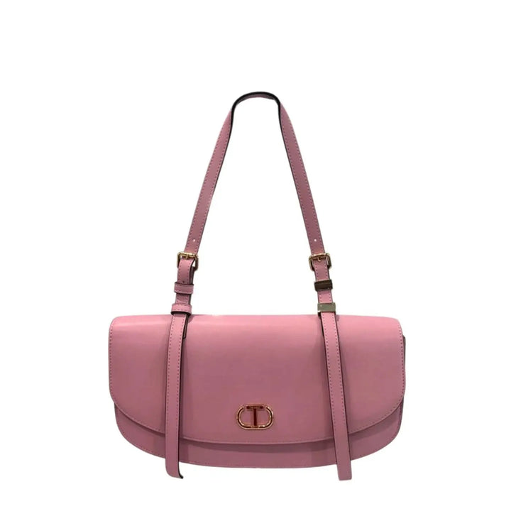 Twinset Pink Pu Women Shoulder Bag