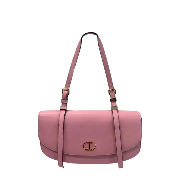 Twinset - Pink PU Women Shoulder Bag