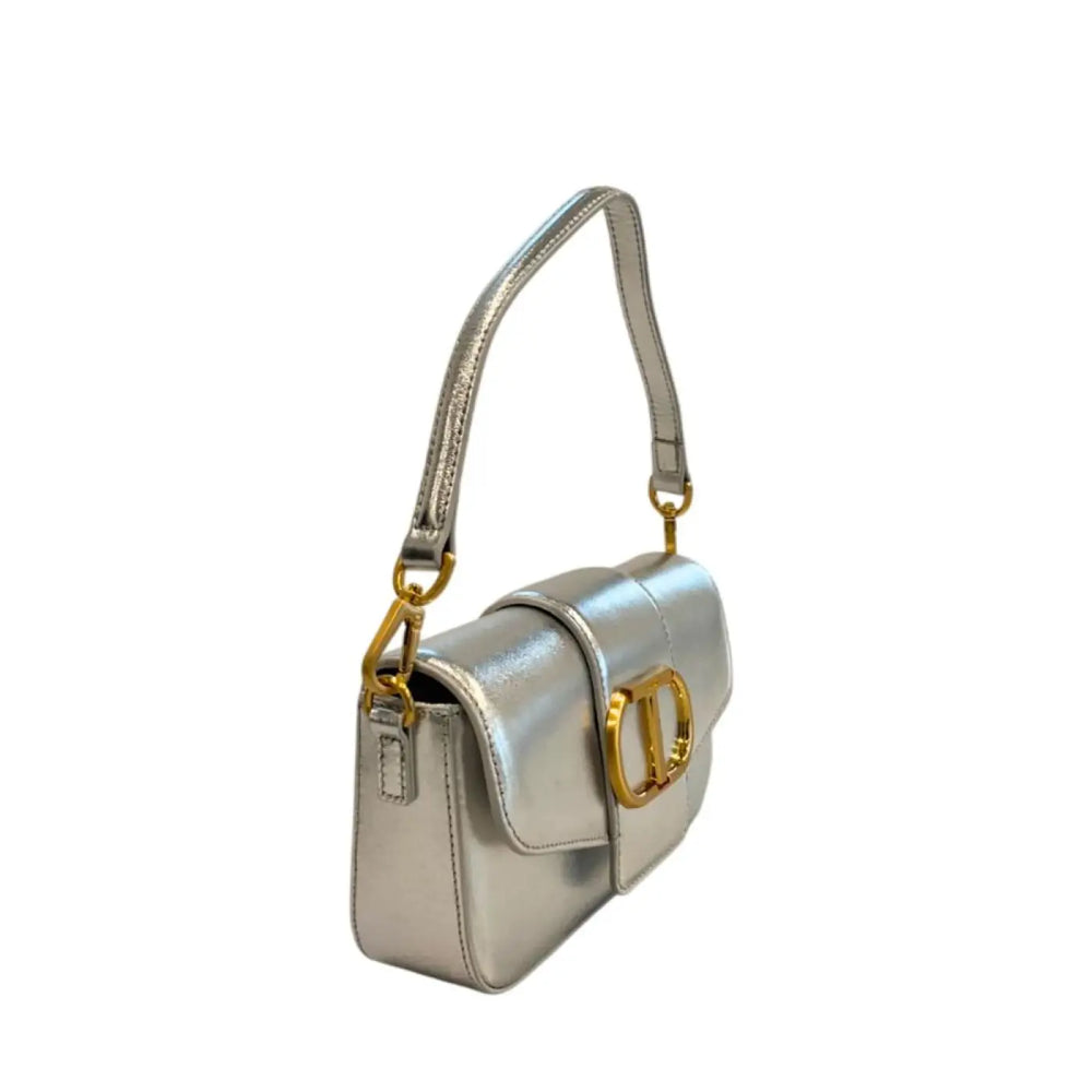 Twinset - Silver PU Women Shoulder Bag