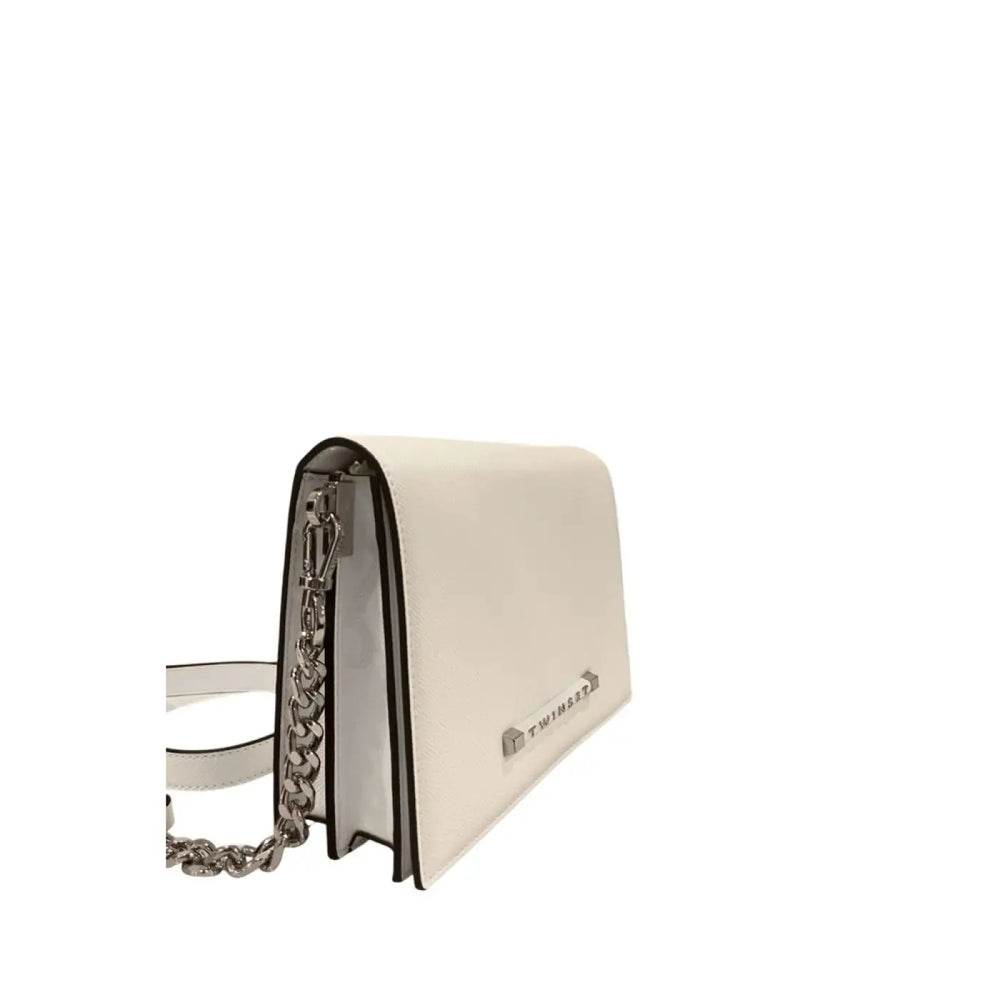 Twinset - White PU Women Crossbody Bag
