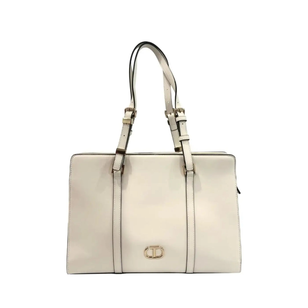 Twinset White Pu Women Shoulder Bag