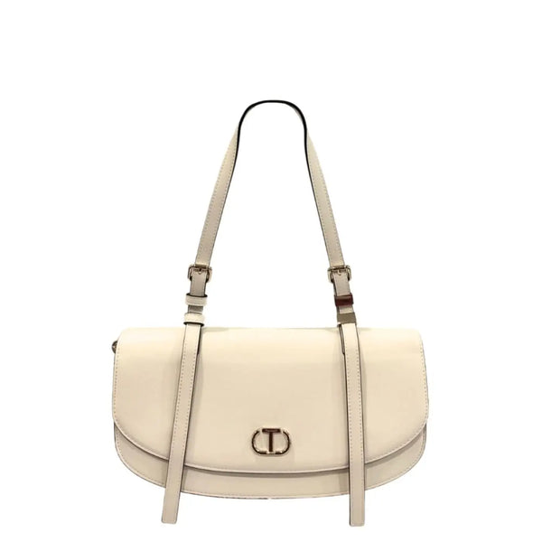 Twinset - White PU Women Shoulder Bag