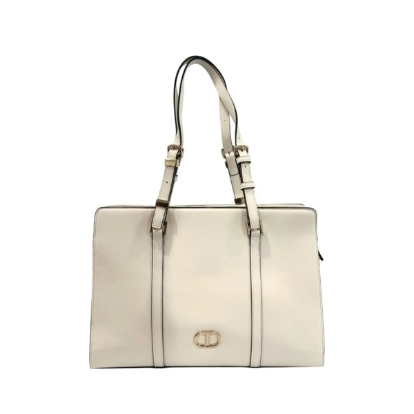 Twinset - White PU Women Shoulder Bag