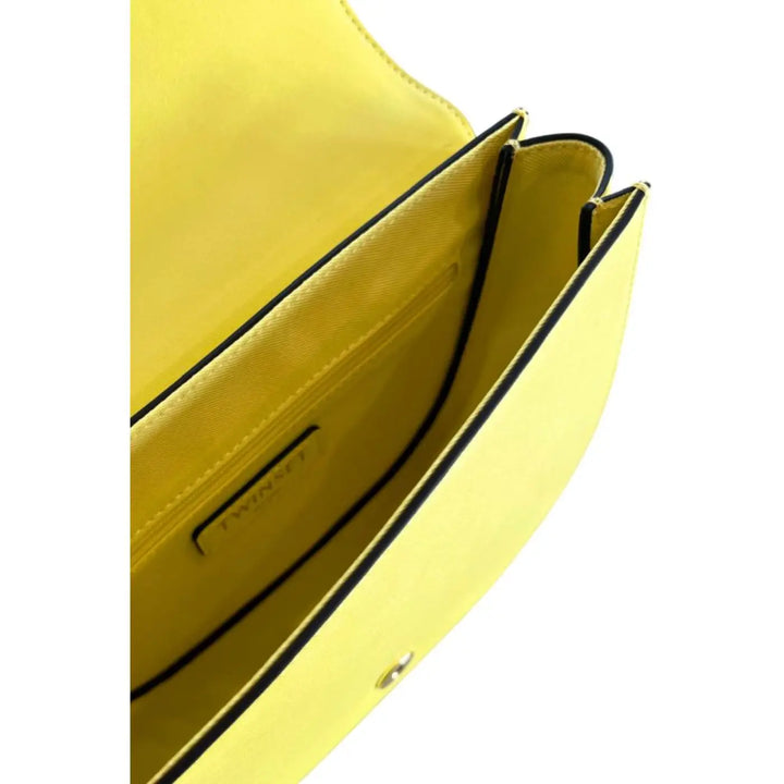 Twinset Yellow Pu Women Crossbody Bag
