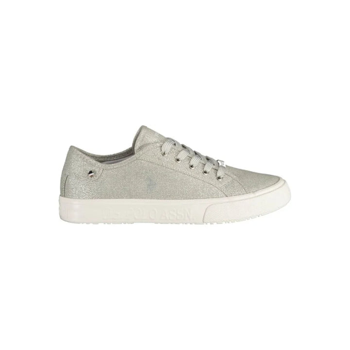 U.S. POLO ASSN. Argento Polyester Women Sneaker