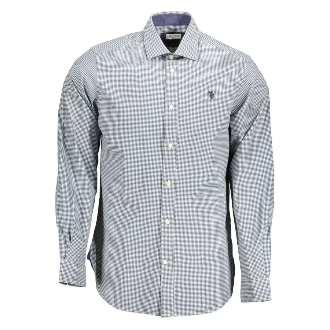 U.S. POLO ASSN. Azzurro Cotton Men’s Shirt