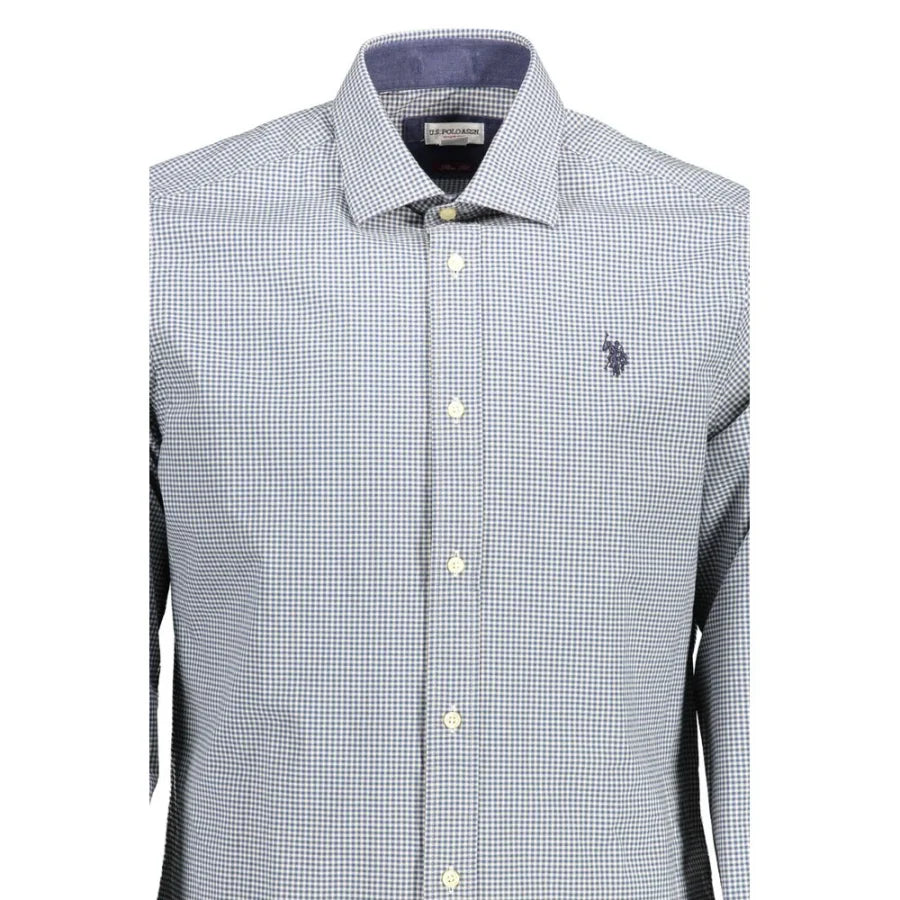 U.S. POLO ASSN. Azzurro Cotton Mens Shirt