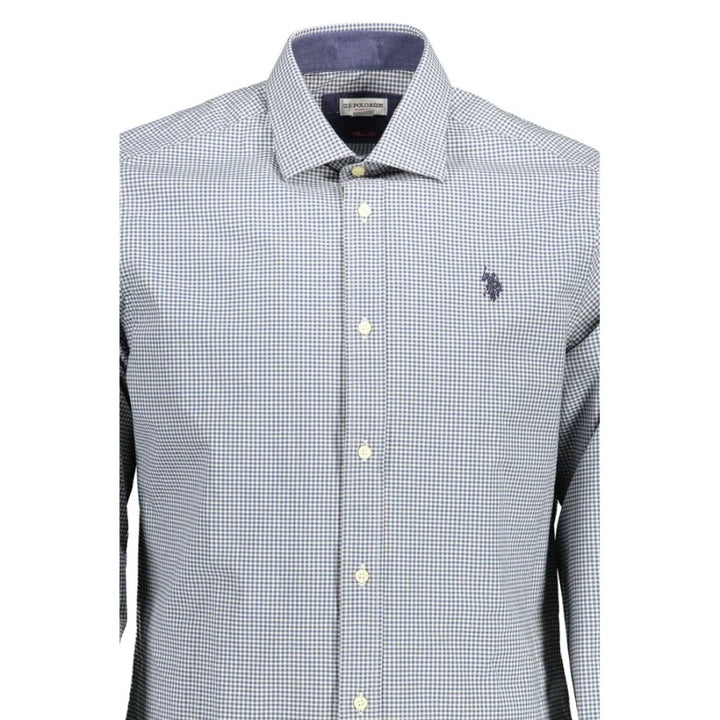 U.S. POLO ASSN. Azzurro Cotton Mens Shirt