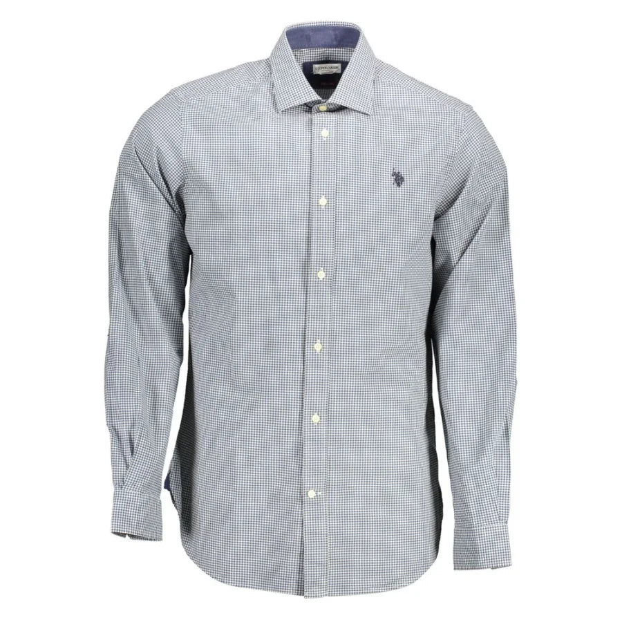 U.S. POLO ASSN. Azzurro Cotton Mens Shirt