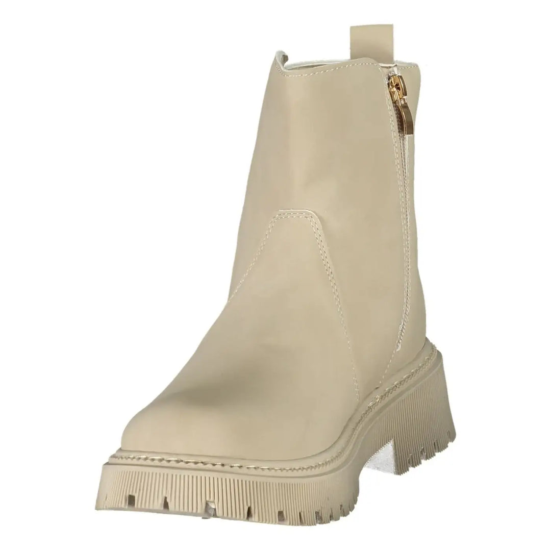 U.s. Polo Assn. Beige Polyurethane Women Bootie