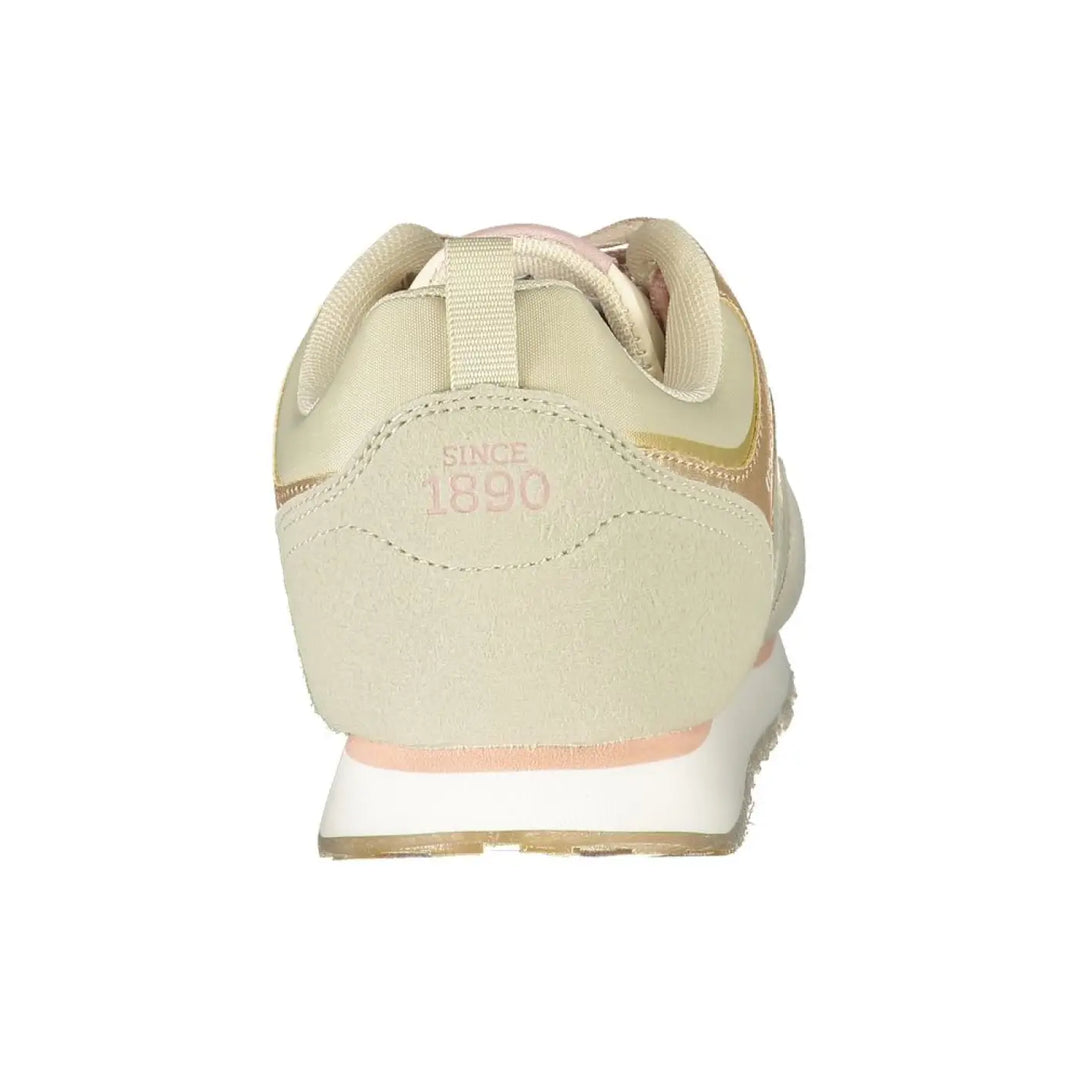 U.s. Polo Assn. Beige Polyurethane Women Sneaker