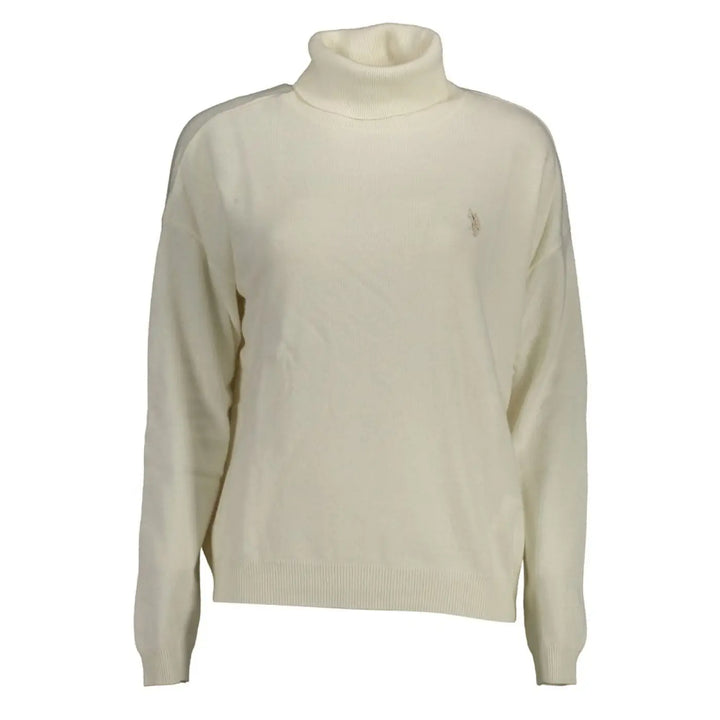U.S. POLO ASSN. Bianco Viscose Women’s Sweater