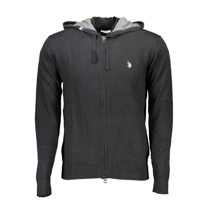 U.S. POLO ASSN. Black Cotton Men Cardigan