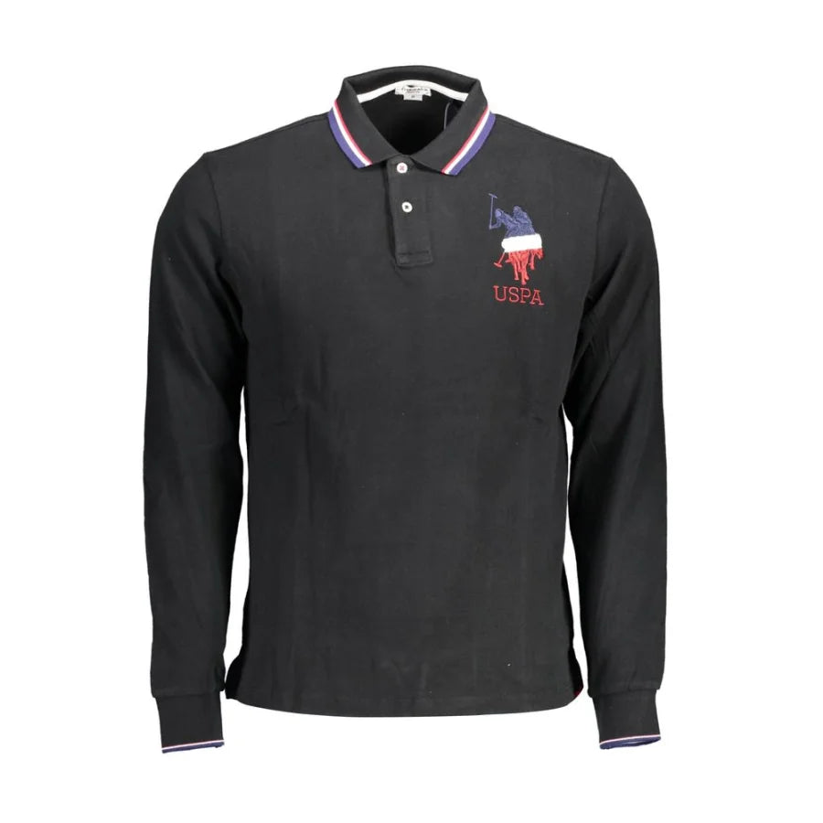U.S. POLO ASSN. Black Cotton Men’s Polo Shirt