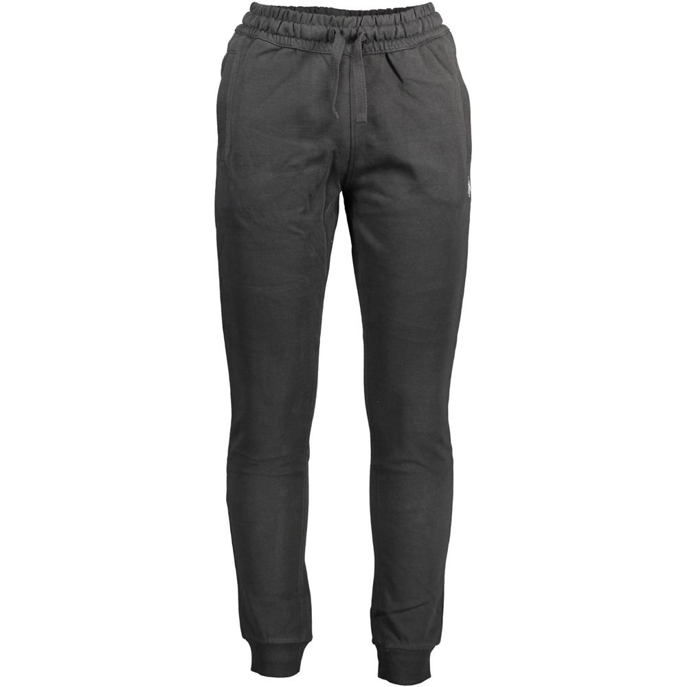U.s. Polo Assn. Black Cotton Mens Trousers