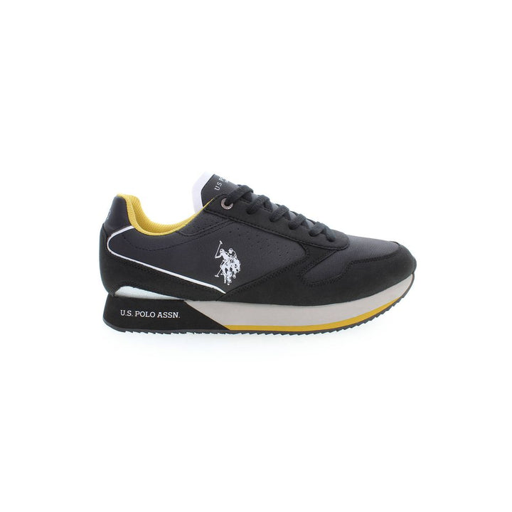 U.s. Polo Assn. Black Polyester Men Sneaker