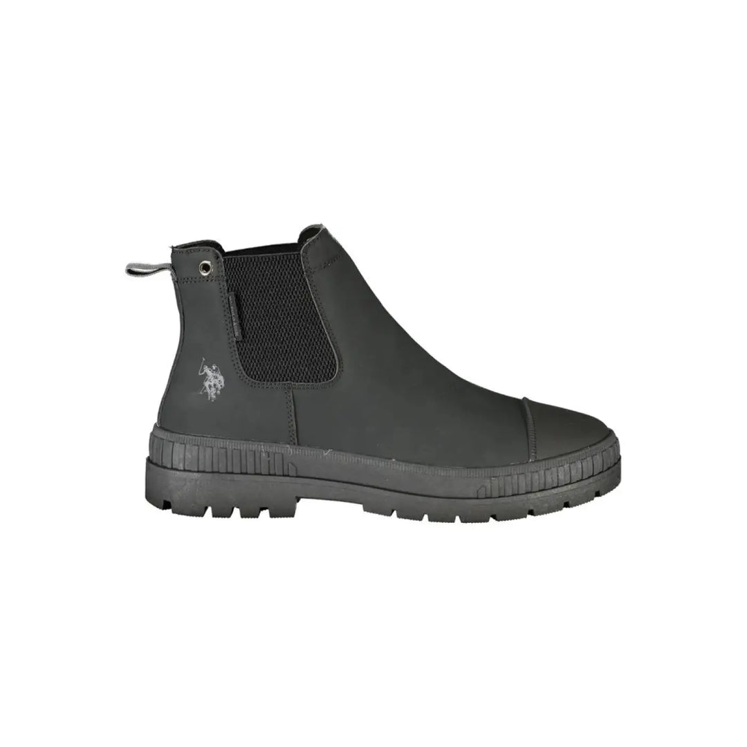 U.s. Polo Assn. Black Polyurethane Men’s Boot
