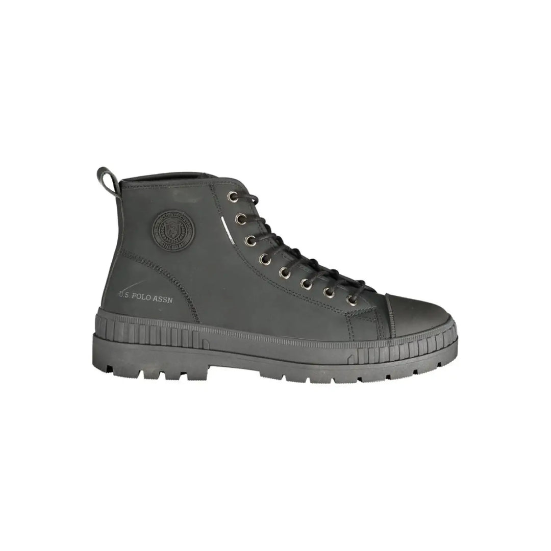 U.s. Polo Assn. Black Polyurethane Men’s Boot