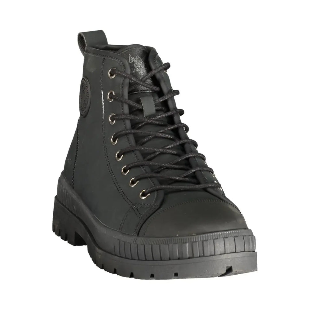 U.s. Polo Assn. Black Polyurethane Men’s Boot