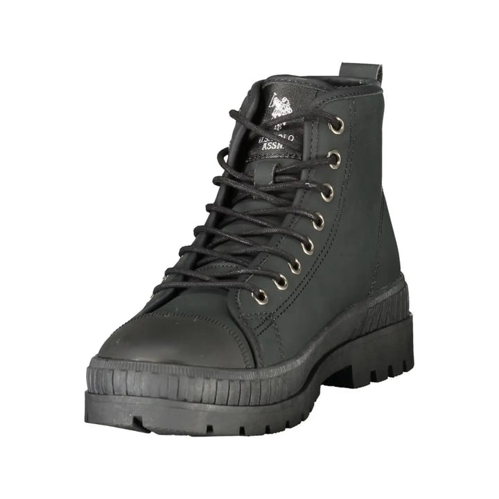 U.s. Polo Assn. Black Polyurethane Women’s Boot