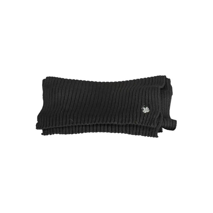 U.S. POLO ASSN. Black Wool Men’s Scarf