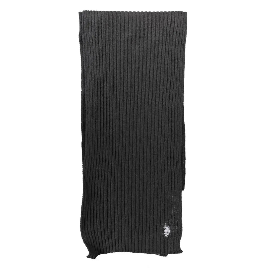 U.S. POLO ASSN. Black Wool Men’s Scarf