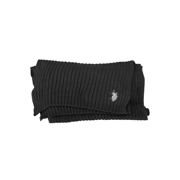U.S. POLO ASSN. Black Wool Men’s Scarf