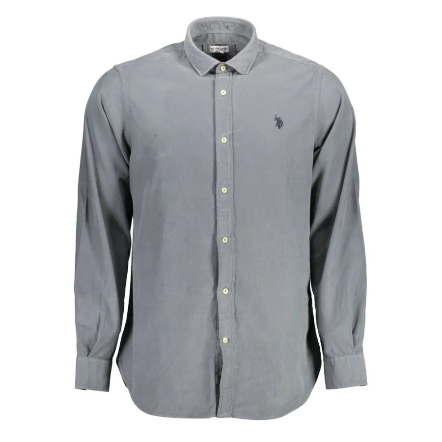 U.S. POLO ASSN. Blu Cotton Men Shirt