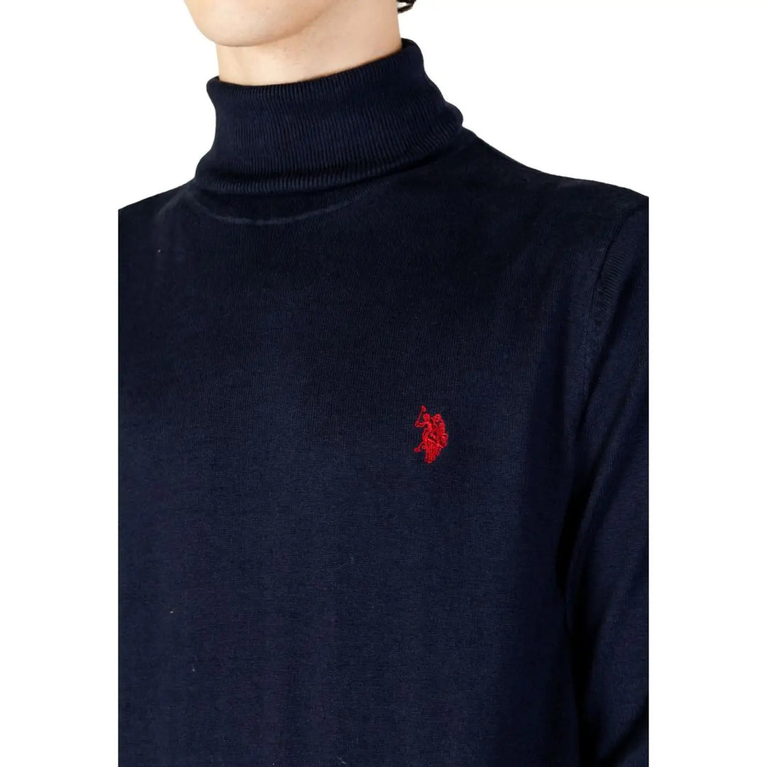 U.s. Polo Assn. Blue Cotton Turtleneck