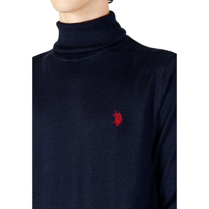 U.s. Polo Assn. Blue Cotton Turtleneck