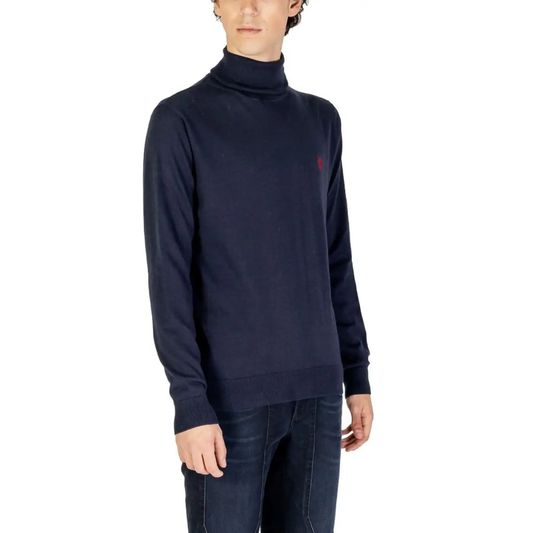 U.s. Polo Assn. Blue Cotton Turtleneck