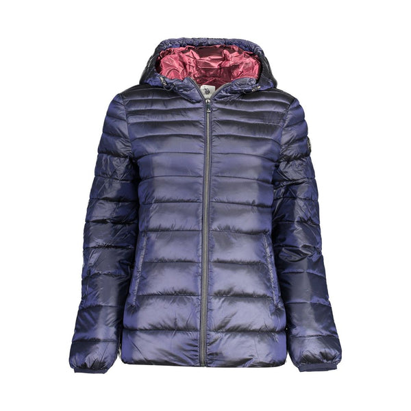 U.S. POLO ASSN. Puffer Jackets - Blue Nylon Womens Jacket