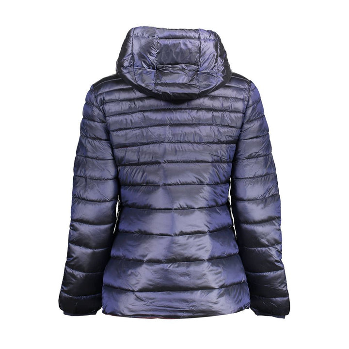 U.S. POLO ASSN. Puffer Jackets - Blue Nylon Womens Jacket