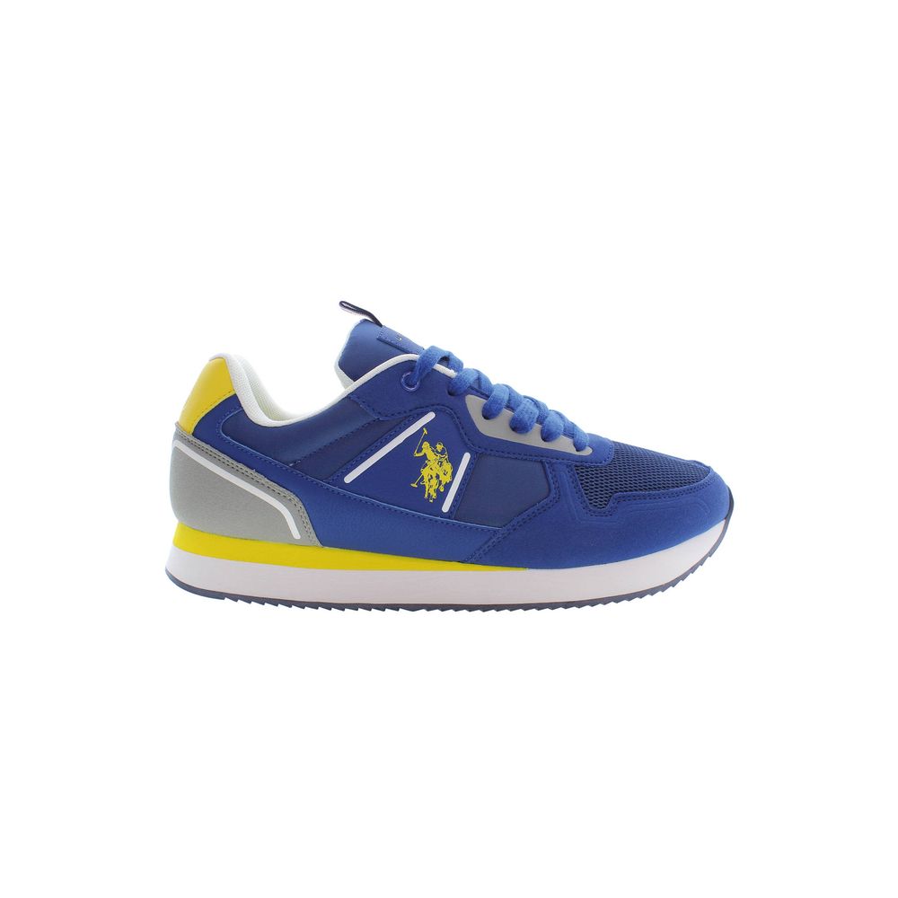 U.s. Polo Assn. Blue Polyester Mens Sneaker