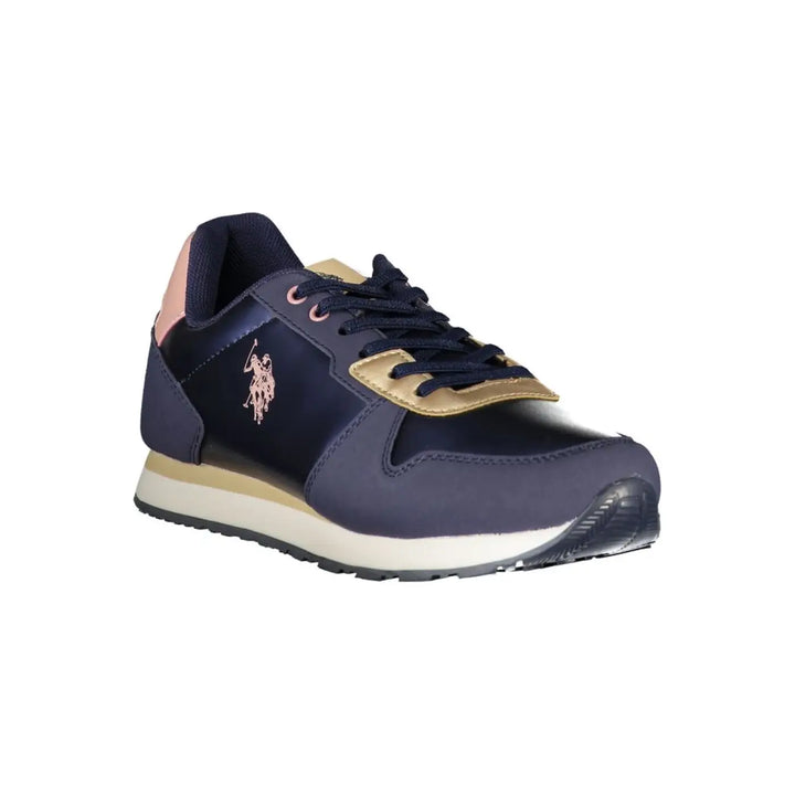 U.s. Polo Assn. Blue Polyurethane Women Sneaker